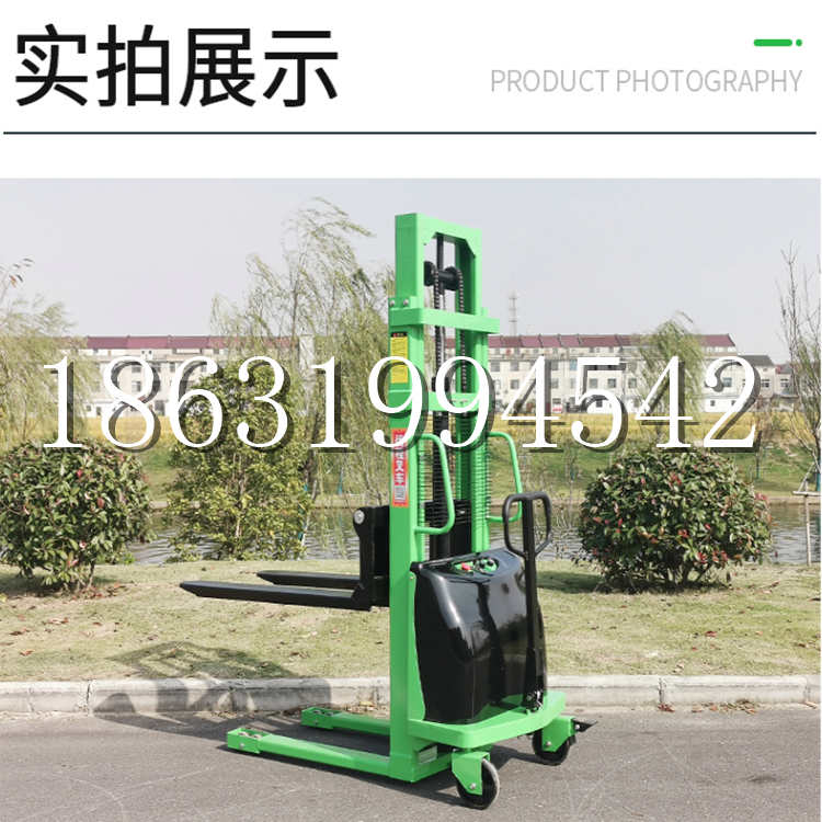 景县电动叉车堆高车液压铲车电瓶1吨2吨站驾步行式小型全自动叉车